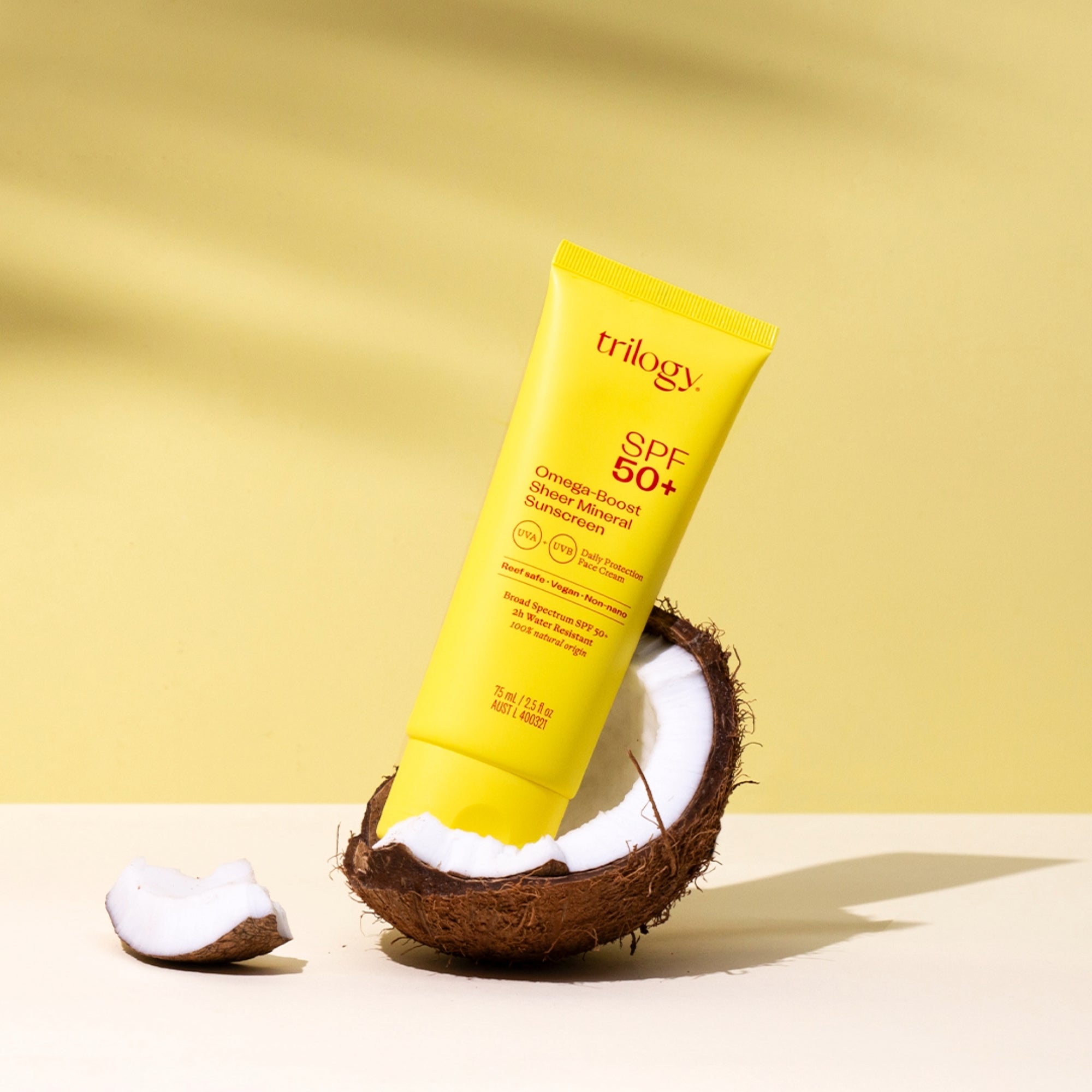 SPF 50+ Omega-Boost Sheer Mineral Sunscreen, 75mL